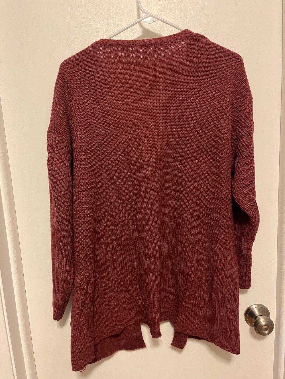 BloomChic Open-Front Rust Cardigan - Picture 4 of 5